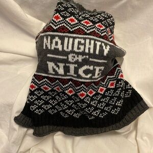 Naughty or Nice Dog Sweater
